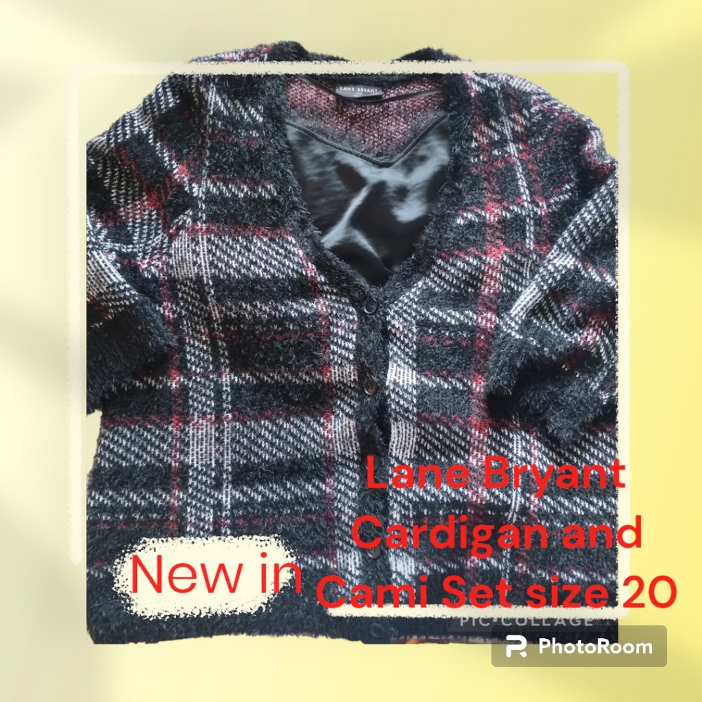 Lane Bryant Cardigan and Cami Set